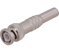 Разъем штекер bnc REXANT под пайку с пружиной металл (универсальный) 05-3075