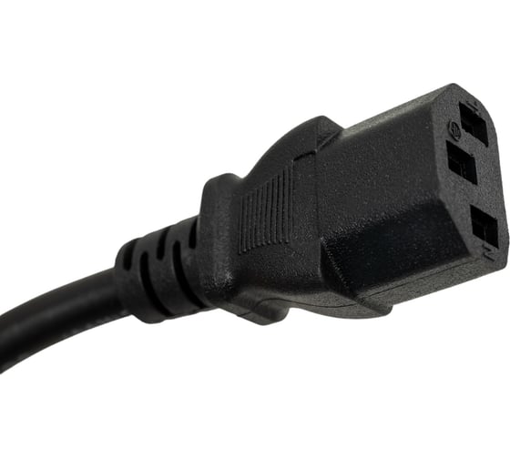 Кабель питания Ripo 1.8м, schuko-c13 (3-0.75 mm2) 10a, черный, угловая вилка, с заземлением 003-910011