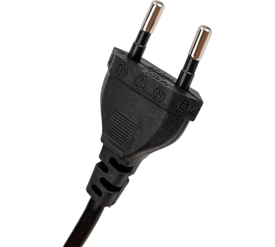 Кабель питания Ripo 1.5м, евро вилка cee 7/16 прямая - штекер с7 (2-0.5 mm2) 2.5a, черный 003-910019