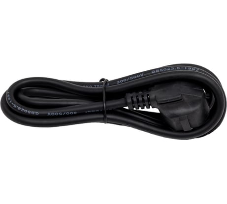 Кабель питания Ripo 1.8м, schuko s22-c5 (3-0.75 mm2) 10a, черный, угловая вилка, с заземлением (для ноутбука) 003-910014