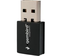 Сетевой адаптер Gembird wifi+bluetooth двухдиапазонный мини, 600 мбит, usb, 802.11b/a/g/n/ac, WNP-UA-018