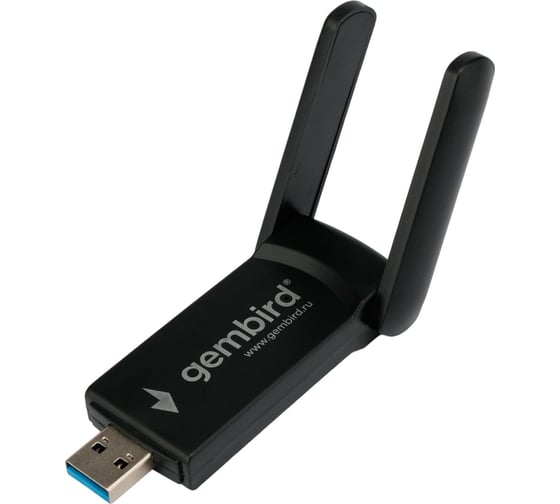 Сетевой адаптер Gembird wifi+bluetooth двухдиапазонный с антеннами,1300 мбит,usb,802.11b/a/g/nc, WNP-UA-020