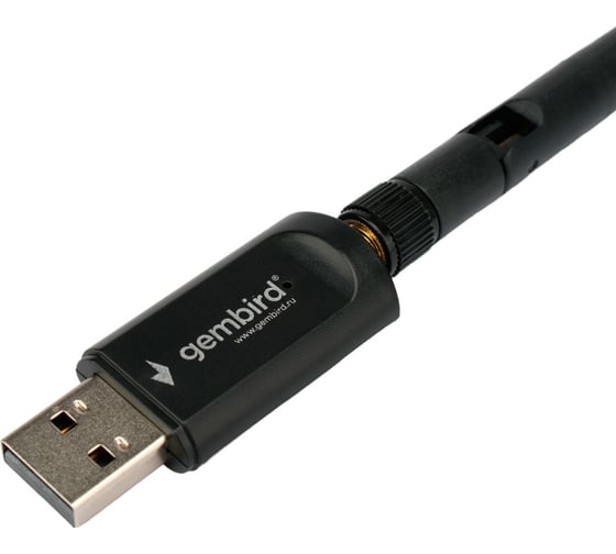 Сетевой адаптер Gembird wifi+bluetooth двухдиапазонный с антенной, 600мбит, usb,802.11b/a/g/n/a, WNP-UA-019