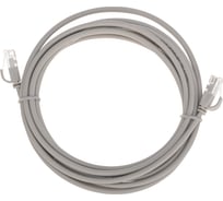 Патч-корд REXANT u/utp cat 6a (10g), rj45-rj45, 28awg, lszh, серый, 3м 02-0380-3