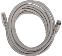 Патч-корд REXANT s/ftp cat 6a (10g), rj45-rj45, 28awg, lszh, серый, 5м 02-0390-5