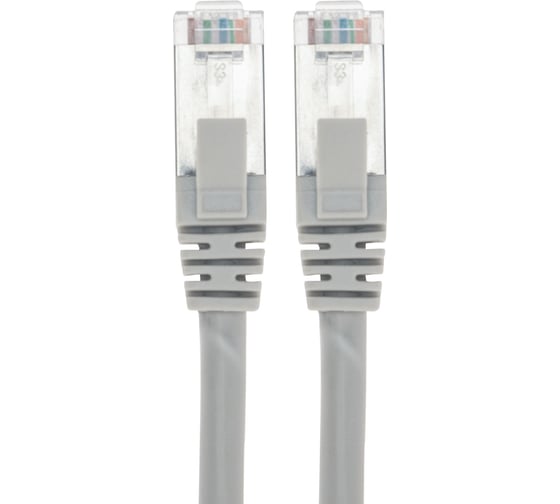 Патч-корд REXANT s/ftp cat 6a (10g), rj45-rj45, 28awg, lszh, серый, 5м 02-0390-5
