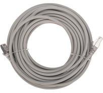 Патч-корд S/FTP REXANT CAT 6A (10G), RJ45-RJ45, 28AWG, LSZH, серый, 10м 02-0390-10