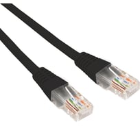 Патч-корд REXANT u/utp cat 6, rj45-rj45, 26awg, lszh, черный, 0.3м 02-0292-03