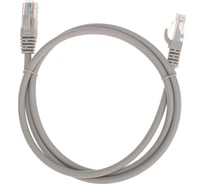 Патч-корд REXANT u/utp cat 6, rj45-rj45, 26awg, lszh, серый, 1м 02-0290-1