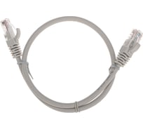 Патч-корд REXANT u/utp cat 6, rj45-rj45, 26awg, lszh, серый, 0.5м 02-0290-05