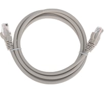 Патч-корд REXANT u/utp cat 6, rj45-rj45, 26awg, lszh, серый, 1.5м 02-0290-105