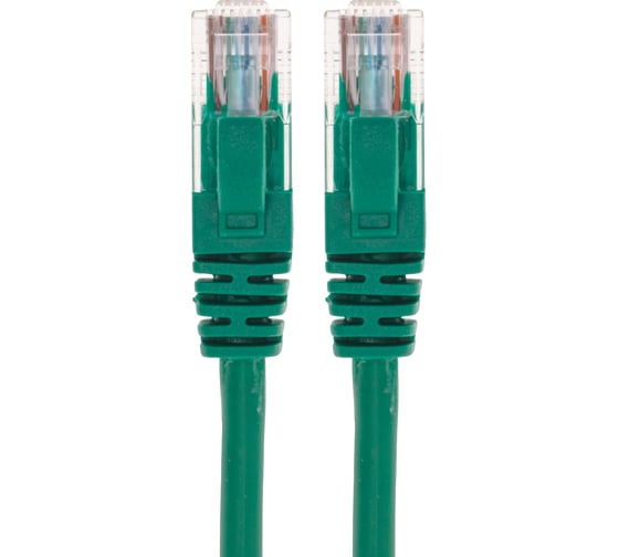 Патч-корд REXANT u/utp cat 6, rj45-rj45, 26awg, lszh, зеленый, 2м 02-0296-2