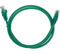 Патч-корд REXANT u/utp cat 6, rj45-rj45, 26awg, lszh, зеленый, 1м 02-0296-1