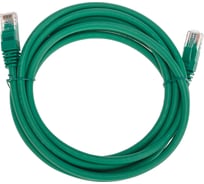 Патч-корд U/UTP REXANT CAT 6, RJ45-RJ45, 26AWG, LSZH, зеленый, 3м 02-0296-3