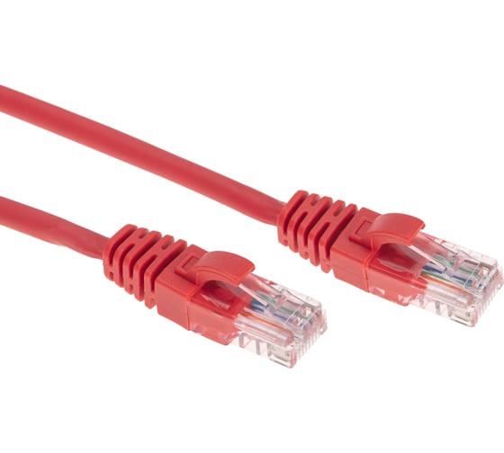 Патч-корд REXANT u/utp cat 6, rj45-rj45, 26awg, lszh, красный, 1.5м 02-0293-105