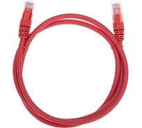 Патч-корд U/UTP REXANT CAT 6, RJ45-RJ45, 26AWG, LSZH, красный, 1м 02-0293-1