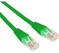 Патч-корд REXANT u/utp cat 6, rj45-rj45, 26awg, lszh, зеленый, 0.3м 02-0296-03