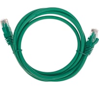 Патч-корд REXANT u/utp cat 6, rj45-rj45, 26awg, lszh, зеленый, 1.5м 02-0296-105