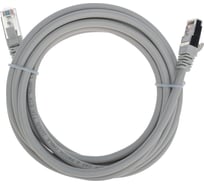 Патч-корд F/UTP REXANT CAT 6, RJ45-RJ45, 26AWG, LSZH, серый, 3м 02-0210-3