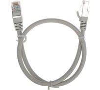 Патч-корд F/UTP REXANT CAT 6, RJ45-RJ45, 26AWG, LSZH, серый, 0,5м 02-0210-05