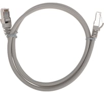 Патч-корд F/UTP REXANT CAT 6, RJ45-RJ45, 26AWG, LSZH, серый, 1м 02-0210-1