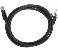 Патч-корд REXANT u/utp, cat 5e, rj45-rj45, 26awg, lszh, черный, 2м 02-0102-2