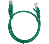 Патч-корд REXANT u/utp, cat 5e, rj45-rj45, 26awg, lszh, зеленый, 0,5м 02-0106-05