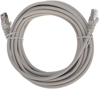 Патч-корд REXANT f/utp, cat 5e, rj45-rj45, 26awg, lszh, серый, 5м 02-0110-5
