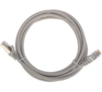 Патч-корд REXANT f/utp, cat 5e, rj45-rj45, 26awg, lszh, серый, 2м 02-0110-2