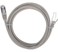 Патч-корд REXANT f/utp, cat 5e, rj45-rj45, 26awg, lszh, серый, 1,5м 02-0110-105