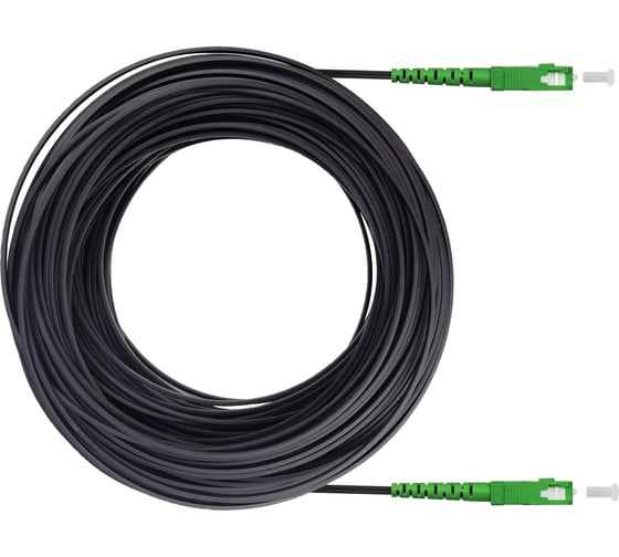 Оптический патч-корд KSC LIGHT PON SC/APC-SC/APC SM G.657A1 (9/125), FTTH drop, 32 мм LSZH - 100 м SC-SC-FRP-G657-1F-100