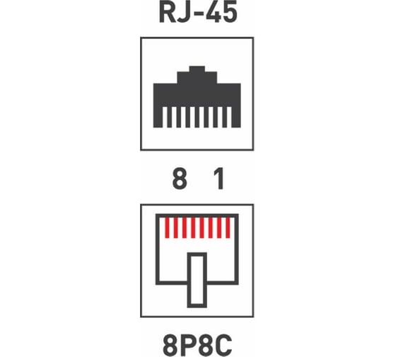 Проходной адаптер REXANT UTP RJ-45(8P8C), CAT 5e, 50 шт. 03-0101
