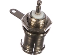 Разъем REXANT гнездо TV, никель, на корпус 100шт 05-2081