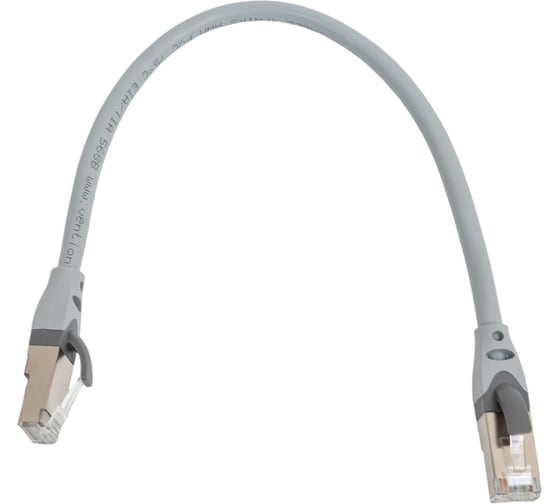 Патч-корд VENTION прямой SFTP cat.6A, RJ45 - 0,3м. Серый, шт. IBHHAA 1