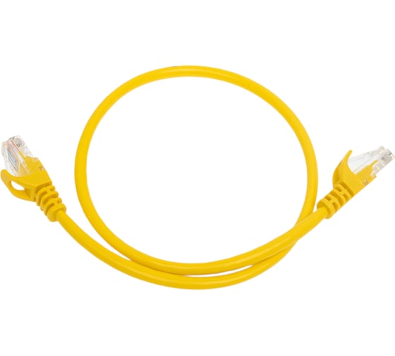 Патч-корд Netlink utp 5e кат. литой 0.5 м желтый УТ000004675