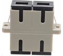 Волоконно-оптический адаптер NIKOMAX соединительный, бежевый, уп-ка 2шт. NMF-OA2MM-SCU-SCU-2