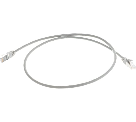 Коммутационный шнур NIKOMAX F/UTP 4 пары, серый, 1м NMC-PC4SD55B-010-C-GY