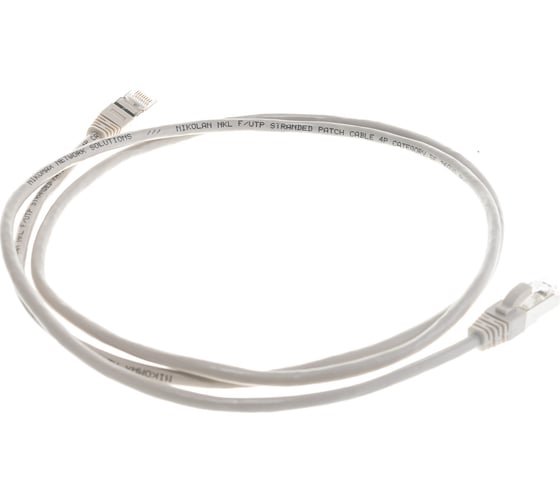 Коммутационный шнур NIKOMAX F/UTP 4 пары, серый, 1,5м NMC-PC4SD55B-015-GY
