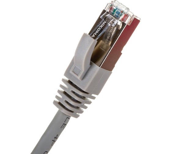 Коммутационный шнур NIKOMAX F/UTP 4 пары, серый, 0,3м NMC-PC4SD55B-003-C-GY