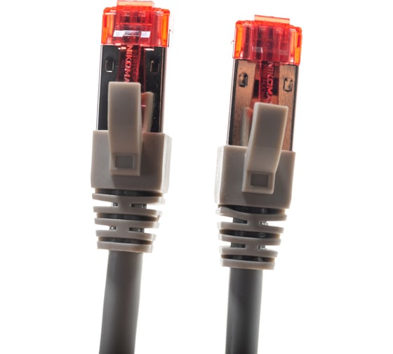 Коммутационный шнур NIKOMAX S/FTP 4 пары, серый, 1м NMC-PC4SA55B-010-C-GY