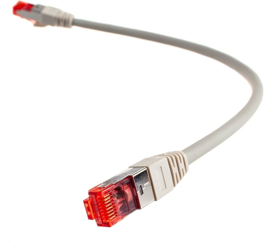 Коммутационный шнур NIKOMAX S/FTP 4 пары, серый, 0,3м NMC-PC4SA55B-003-C-GY