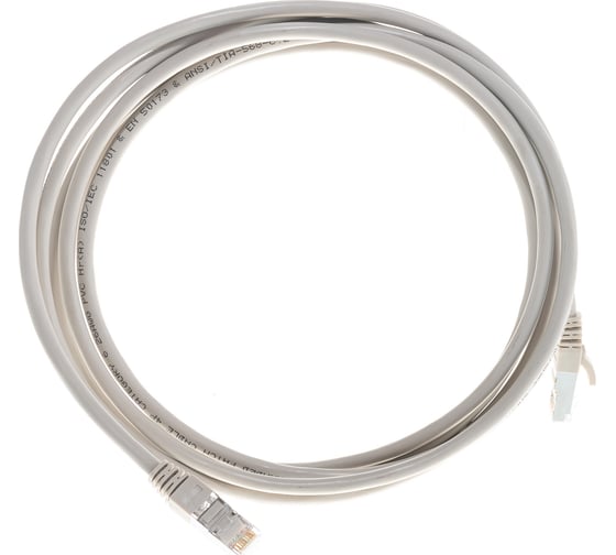 Коммутационный шнур NIKOMAX S/FTP 4 пары, серый, 3м NMC-PC4SE55B-030-GY