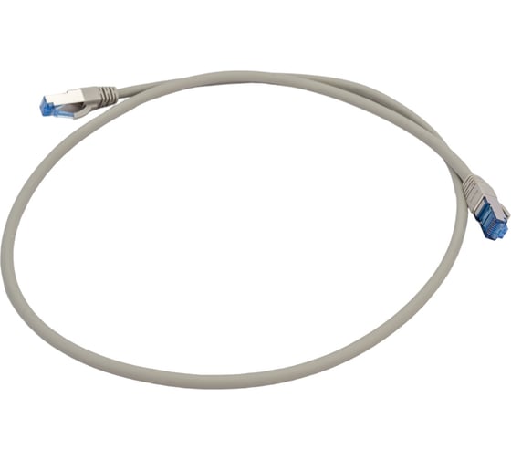Коммутационный шнур NIKOMAX S/FTP 4 пары, серый, 1м NMC-PC4SE55B-010-C-GY