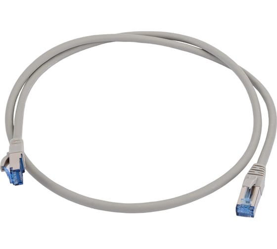 Коммутационный шнур NIKOMAX S/FTP 4 пары, серый, 1м NMC-PC4SE55B-010-C-GY