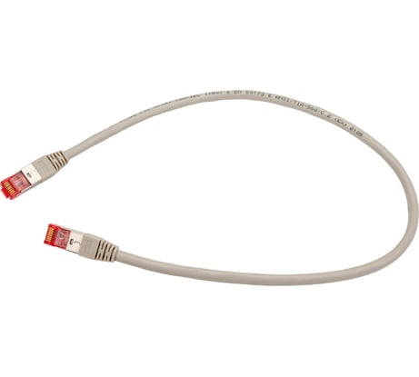 Коммутационный шнур NIKOMAX S/FTP 4 пары, серый, 0,5м NMC-PC4SA55B-005-GY