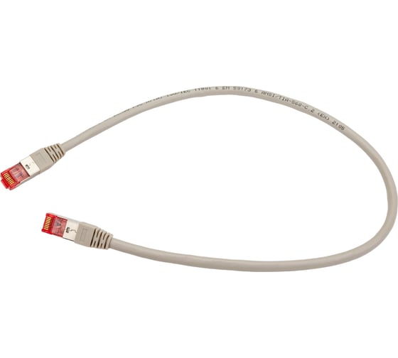 Коммутационный шнур NIKOMAX S/FTP 4 пары, серый, 0,5м NMC-PC4SA55B-005-GY 1