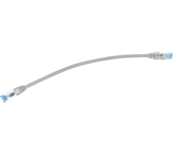 Коммутационный шнур NIKOMAX S/FTP 4 пары, серый, 0,3м NMC-PC4SE55B-003-C-GY