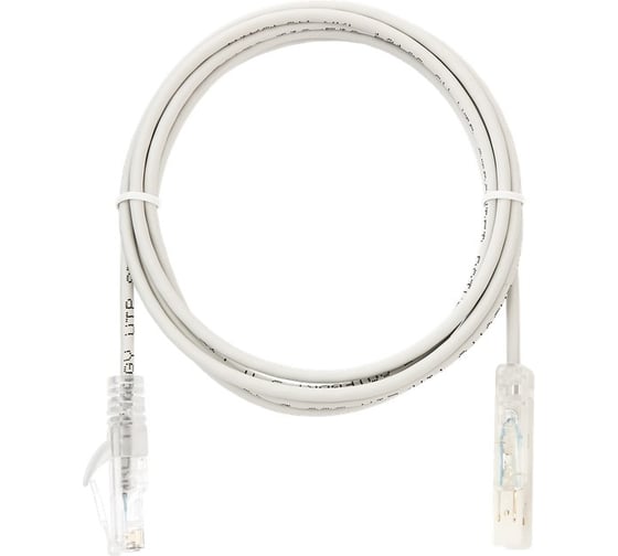 Коммутационный шнур NIKOMAX U/UTP 1 пара, серый, 1,5м NMC-PC1UD05T-015-GY