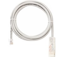 Коммутационный шнур NIKOMAX U/UTP 2 пары, серый, 0,5м NMC-PC2UC02T-005-GY