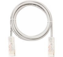 Коммутационный шнур NIKOMAX U/UTP 2 пары, серый, 1м NMC-PC2UD00D-010-GY